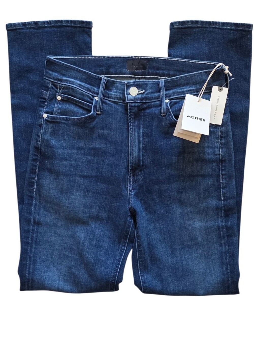 MOTHER Sz 27 NWT The Mid Rise Dazzler Ankle Jeans Nothing Between Us Denim Jeans - Picture 3 of 13